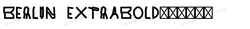 Berlin ExtraBold字体字体转换